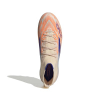 adidas F50 Sparkfusion Elite Gazon Naturel Artificiel Chaussures de Foot (MG) Femmes Orange Bleu