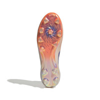 adidas F50 Sparkfusion Elite Gazon Naturel Artificiel Chaussures de Foot (MG) Femmes Orange Bleu