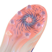 adidas F50 Sparkfusion Pro Gazon Naturel Artificiel Chaussures de Foot (MG) Femmes Orange Bleu