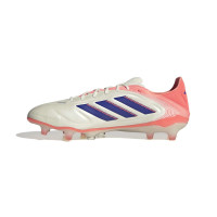 adidas Copa Pure III Elite Gras Voetbalschoenen (FG) Gebroken Wit Blauw Roze
