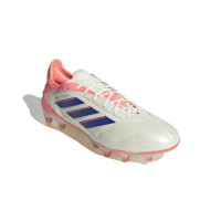 adidas Copa Pure III Elite Gras Voetbalschoenen (FG) Gebroken Wit Blauw Roze