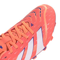 adidas Predator Club Gras / Kunstgras Voetbalschoenen (MG) Oranje Wit Blauw