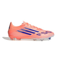 adidas F50 League Gras / Kunstgras Voetbalschoenen (MG) Oranje Blauw Wit