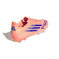 adidas F50 League Gras / Kunstgras Voetbalschoenen (MG) Oranje Blauw Wit