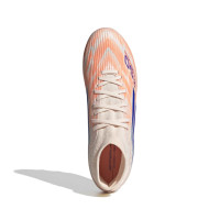 adidas F50 Sparkfusion League Gazon Naturel Artificiel Chaussures de Foot (MG) Femmes Orange Bleu