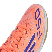 adidas F50 Club Zaalvoetbalschoenen (IN) Kids Oranje Blauw Wit