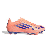 adidas F50 Club Gras / Kunstgras Voetbalschoenen (MG) Oranje Blauw Wit