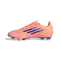 adidas F50 Club Gras / Kunstgras Voetbalschoenen (MG) Oranje Blauw Wit