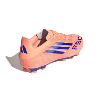 adidas F50 Club Gras / Kunstgras Voetbalschoenen (MG) Oranje Blauw Wit
