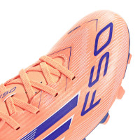 adidas F50 Club Gras / Kunstgras Voetbalschoenen (MG) Oranje Blauw Wit