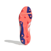 adidas Predator League FT Gras / Kunstgras Voetbalschoenen (MG) Oranje Wit Blauw