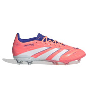 adidas Predator Elite Gazon Naturel Chaussures de Foot (FG) Enfants Orange Blanc Bleu
