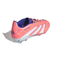 adidas Predator Elite Gazon Naturel Chaussures de Foot (FG) Enfants Orange Blanc Bleu