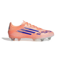 adidas F50 League Crampons Vissés Chaussures de Foot (SG) Orange Bleu Blanc