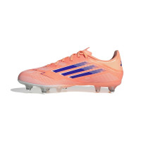 adidas F50 League Crampons Vissés Chaussures de Foot (SG) Orange Bleu Blanc