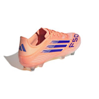 adidas F50 League Crampons Vissés Chaussures de Foot (SG) Orange Bleu Blanc