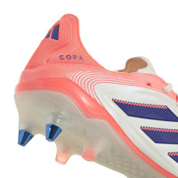 adidas Copa Pure III Elite IJzeren-Nop Voetbalschoenen (SG) Gebroken Wit Blauw Roze