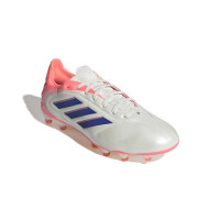 adidas Copa Pure III Pro Gras Voetbalschoenen (FG) Gebroken Wit Blauw Roze