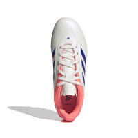adidas Copa Pure III Club Gras / Kunstgras Voetbalschoenen (MG) Kids Gebroken Wit Blauw Roze