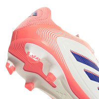 adidas Copa Pure III Club Gras / Kunstgras Voetbalschoenen (MG) Kids Gebroken Wit Blauw Roze
