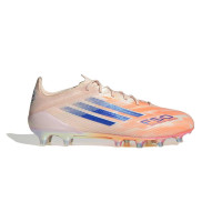 adidas F50 Sparkfusion Elite Low Gras / Kunstgras Voetbalschoenen (MG) Dames Oranje Blauw