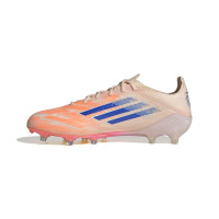adidas F50 Sparkfusion Elite Low Gras / Kunstgras Voetbalschoenen (MG) Dames Oranje Blauw