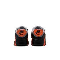 Baskets Nike Air Max 90 en cuir pour enfants, gris, noir, orange