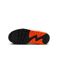 Baskets Nike Air Max 90 en cuir pour enfants, gris, noir, orange