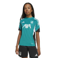 adidas Liverpool Trainingsshirt Europees 2025-2026 Kids Groen Wit Zwart