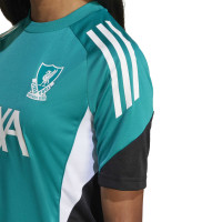 adidas Liverpool Trainingsshirt Europees 2025-2026 Kids Groen Wit Zwart