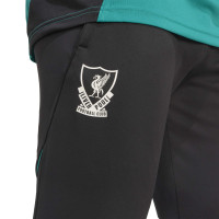 adidas Liverpool Trainingsbroek Europees 2025-2026 Zwart Wit Groen