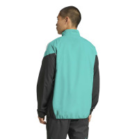 adidas Liverpool Presentatie Trainingspak Full-Zip Europees 2025-2026 Groen Zwart Wit