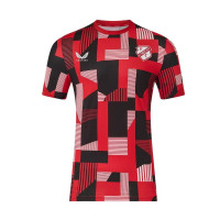Maillot d'entraînement d'avant-match Castore FC Utrecht 2025-2026 rouge anthracite blanc