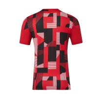 Maillot d'entraînement d'avant-match Castore FC Utrecht 2025-2026 rouge anthracite blanc