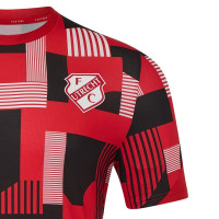 Maillot d'entraînement d'avant-match Castore FC Utrecht 2025-2026 rouge anthracite blanc