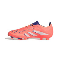 adidas Predator League Gazon Naturel Artificiel Chaussures de Foot (MG) Orange Blanc Bleu