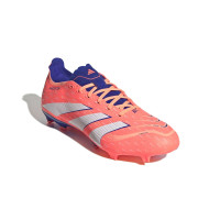 adidas Predator League Gazon Naturel Artificiel Chaussures de Foot (MG) Orange Blanc Bleu
