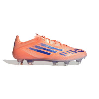 adidas F50 Elite Crampons Vissés Chaussures de Foot (SG) Orange Bleu Blanc
