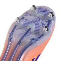 adidas F50 Elite Crampons Vissés Chaussures de Foot (SG) Orange Bleu Blanc