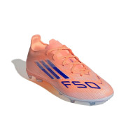 adidas F50 Elite Gras Voetbalschoenen (FG) Kids Oranje Blauw Wit