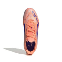 adidas F50 Elite Gras Voetbalschoenen (FG) Kids Oranje Blauw Wit