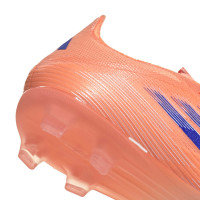 adidas F50 Elite Gras Voetbalschoenen (FG) Kids Oranje Blauw Wit