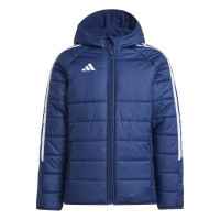 adidas Tiro 24 Winterjas Kids Donkerblauw Wit