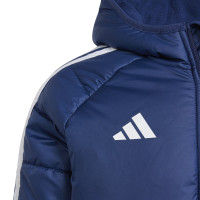 adidas Tiro 24 Winterjas Kids Donkerblauw Wit