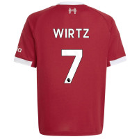 adidas Liverpool Wirtz 7 Maillot Domicile 2025-2026 Enfants