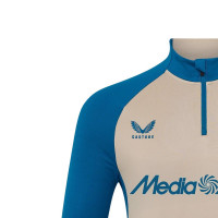 Castore Feyenoord Pre-Match Trainingspak 1/4-Zip 2025-2026 Donkerblauw Grijs