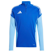 Survêtement de compétition adidas Tiro 25 1/4 Zip pour Enfants, bleu clair, bleu foncé