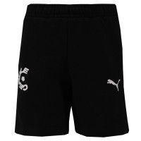 Shorts décontractés PUMA Cercle Brugge 2025-2026 pour Enfants, noir