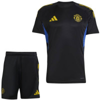 adidas Manchester United Trainingsset 2025-2026 Zwart Blauw Geel