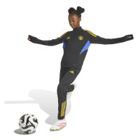 adidas Manchester United Survêtement 1/4-Zip 2025-2026 Enfants Noir Bleu Jaune